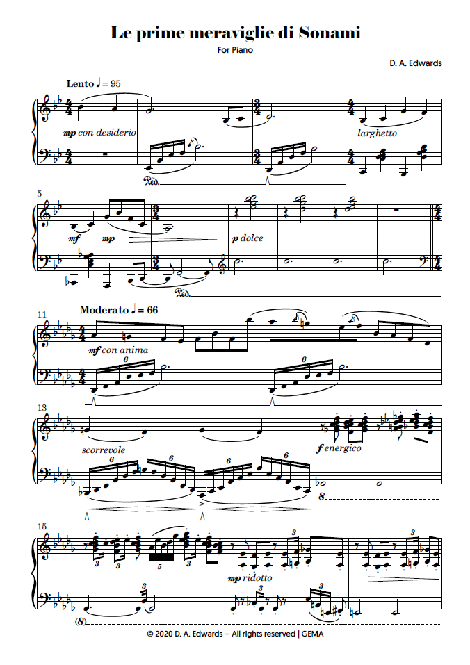 Preview of the piano score