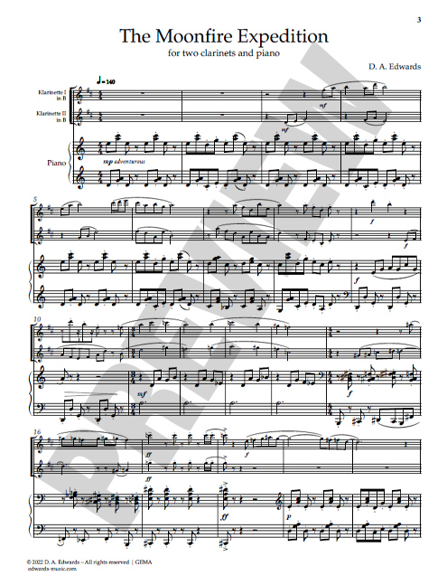 Preview-page of the piano part / score